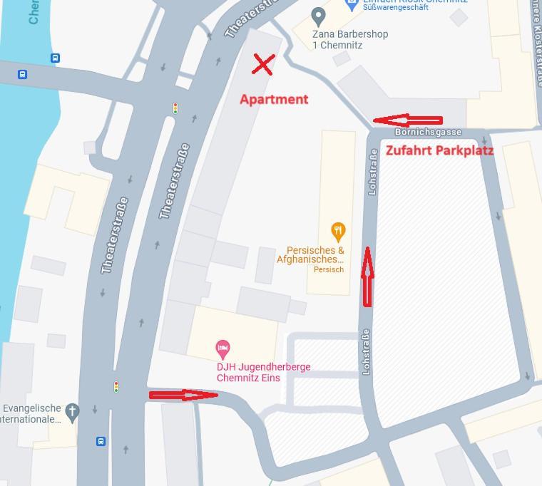 T21 - Apartment Direkt Im Zentrum Mit Parkplatz Хемніц Екстер'єр фото